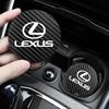 2 Stuks Leer Onderzetter Geluiddempend Waterbeker Onderlegger Kussen Voor LS LC RZ IS350 ES300 GS350 CT200h GX460 LX570 RX500h NX300 UX260