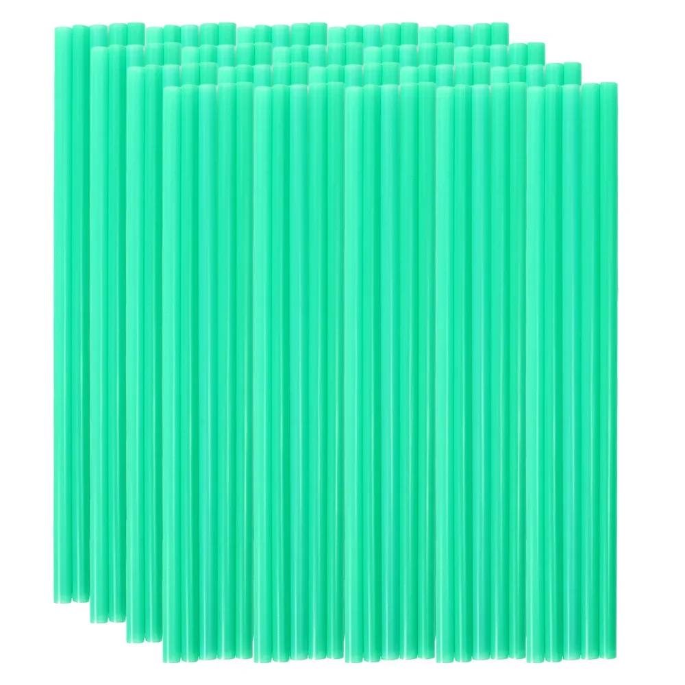 

Оптовая продажа одноразовых питьевых трубочек из пластика, красочные гибкие соломинки для молочного чая, кухонного бара, свадебных принадлежностей для вечеринок 100PCS зелёный