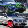 For Mercedes Benz GLC Class X253 GLC260 300 GLC43 AMG 2016-2019 Front Bumper Splitter Spoiler Fog Light Trim Wind Knife Bodykits