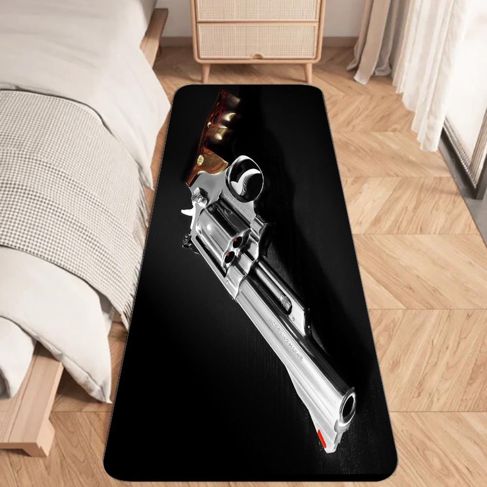 

Коврик для пола Smith & Wesson с графическим принтом, фланелевый коврик для ванной, кухни, прихожей, ковер, декор для дома 40x60cm