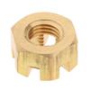 Durable Metal Outboard Nut Castle High Performance Engine Accessory Shaft Nut Gold for Yamaha 6 To 15HP
