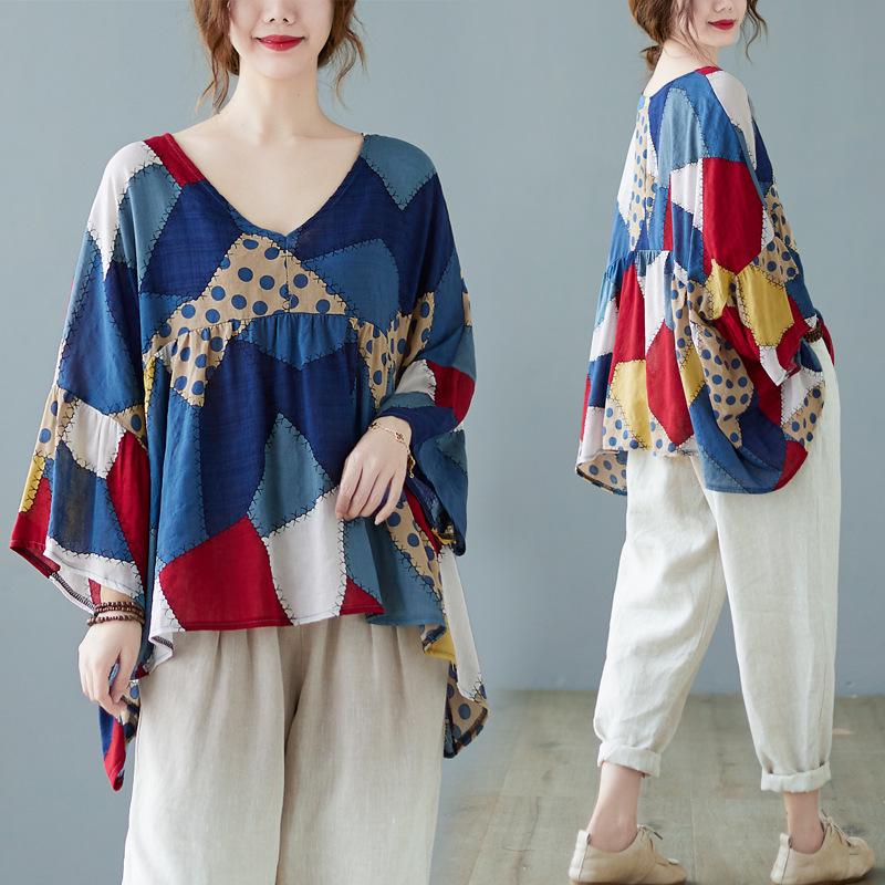 

Женский ретро топ-бэбидолл из хлопка и льна больших размеров - Коллекция Лето 2021 Plus Size One Size