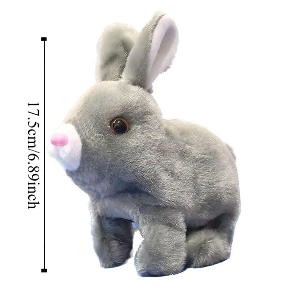 Long Ears Electric Rabbit Plush Toy Little Tie-Dyed Rabbit Doll  Holiday Gifts