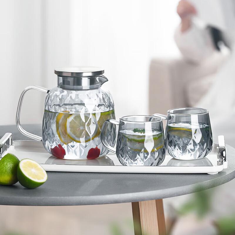 Dessini Dragon Scale Glass Cold Water Pitcher Set