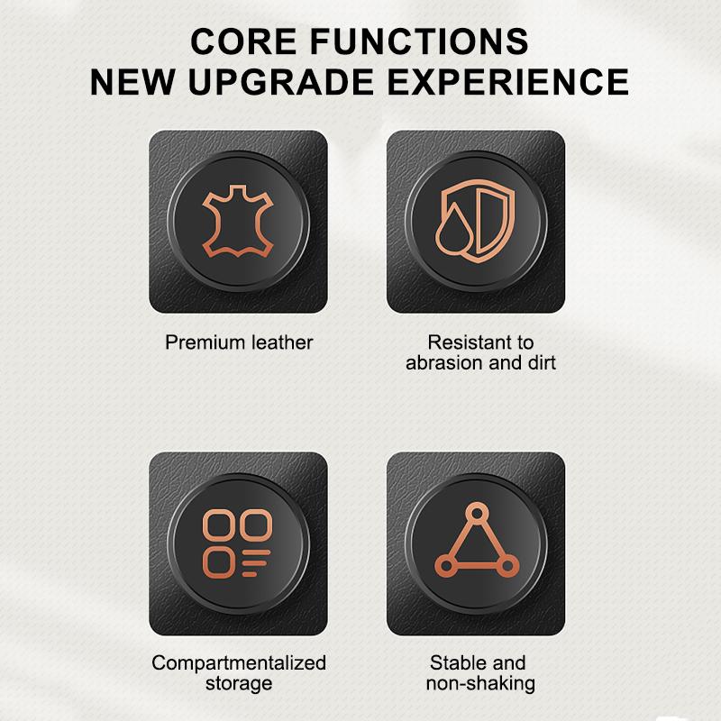 SEAMETAL Car Armrest Mat Height Increase Pad Car Tissue Storage Box Cup Holder Armrest Protect Cushion Elbow Support Arm Cover