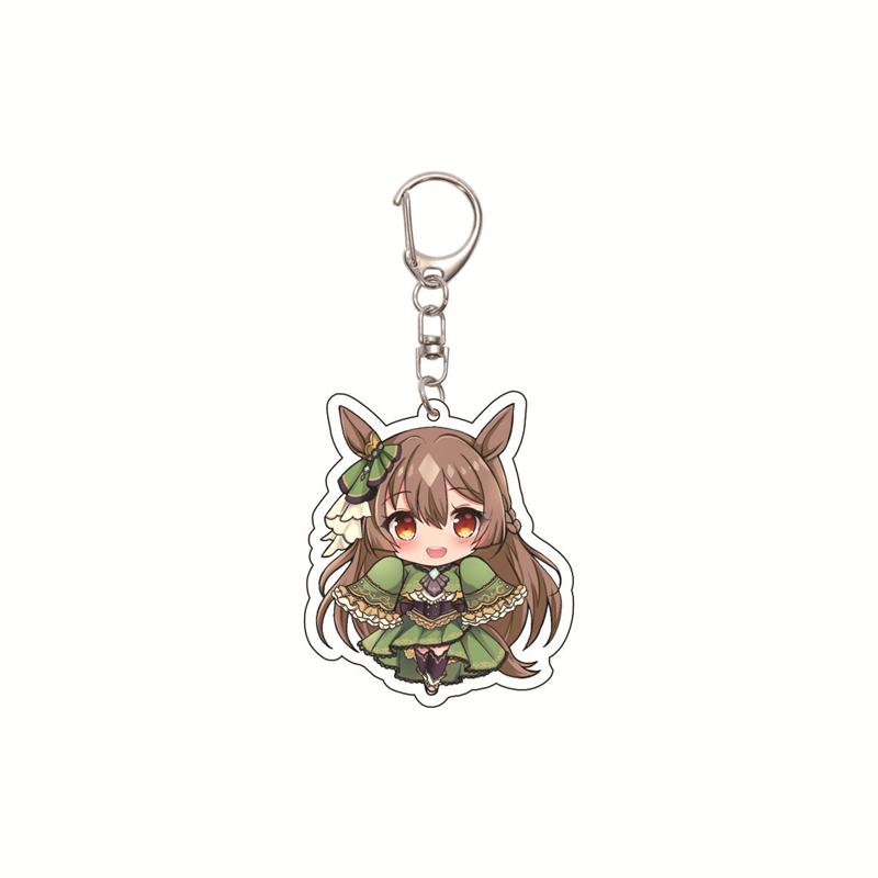 6CM Cute Anime Pretty Derby Shuttle Mejiro Mcqueen Symboli Rudolf Kawaii Acrylic Keychain Game Jewelry Cosplay Props