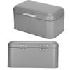 Bread Storage Box Organizer Food Pastries Storage Container for Kitchen Bakery Gray