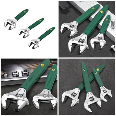 Versatile Quick Adjust Wrench Comfortable Grip Adjustable Spanner with Ergonomic Handle Simple Operate for Nuts & Bolts