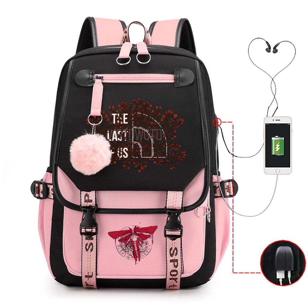 The Last of Us Printed Youth Leisure Travel Backpack Multifunctional Student School Bag