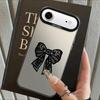 Case for iPhone 17 Pro Max 16 11 XR 13 Pro 12 15 Plus 14 Air XS Back Phone Cover Black Fashion Lace
