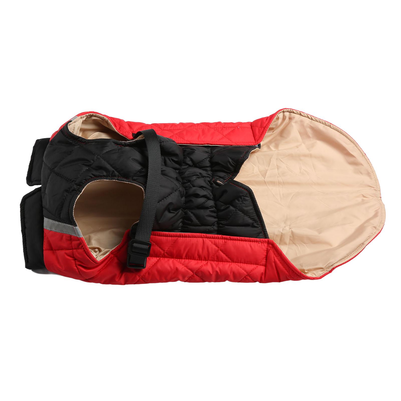 

Dog Winter Jacket Thickening Warm Dog Cold Weather Coats for Autumn Winter Red Black L