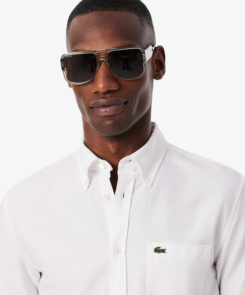 LACOSTE Men'S Short Sleeve Oxford Shirt Ch1917-56G 001