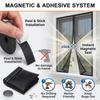 Magnetic Mosquito Screen, Window Screen, High-Density Polyester Screen, Magnetic-Closure Screen To Keep Out Mosquitoes and Flies—Black
