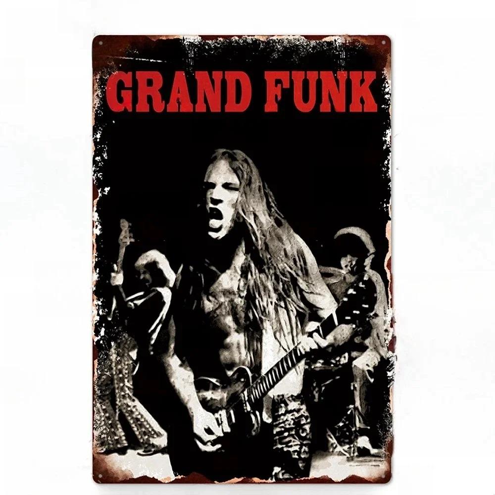Vintage Rockband Metallschild Poster Aluminiumplakette Wandplatte Für Man Cave Werkstatt Bar Pub Garage Club Retro Heimwanddeko