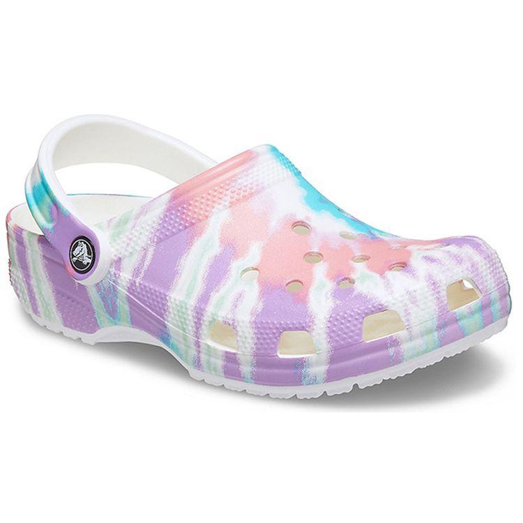 Crocs Classic Clog Tie Dye Fresco Men Sneakers Pink White Aqua 205453-6SN