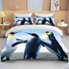 Cute Penguin Bedding 2/3 Piece Set king size double bed bedding set microfiber or polyester duvet cover set kids bedroom bed set