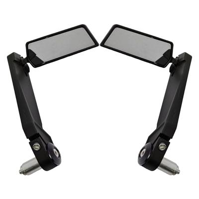 Adjustable Motorcycle Rearview Mirrors 360 Degree Rotatable Designs Aluminum Mirrors Pair for Enhanced Safety & Styles 