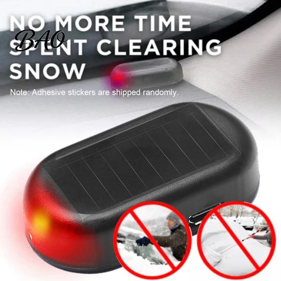 Winter Driving Safety Gadget Portable Solar Car Windshield De-Icer with USB Output, Electromagnetic Molecular Anti-Freeze Vehicle Antifreeze