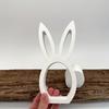 1PC Silicone Easter Rabbit Mold, DIY Gypsum Concrete Hollow Rabbit Silicone Resin Mold for Casting