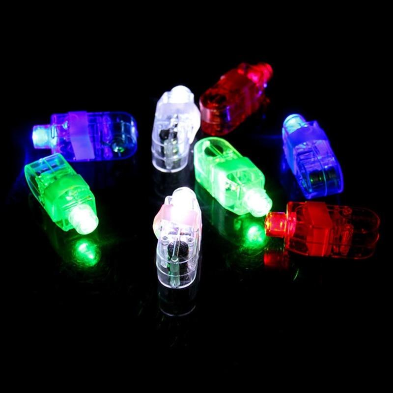 

Creative Toys Colorful LED Laser Finger Ring Lights Beam Torch Party Finger Decoration Toy