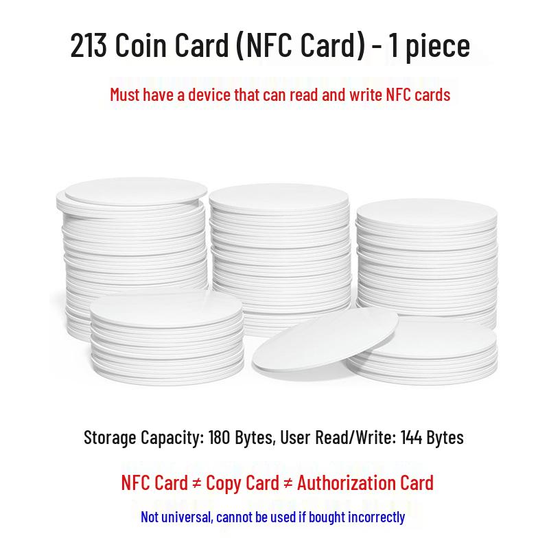 

Ntag215 NFC White Blank Card - Custom Business, Inspection & DIY Game Launch Card