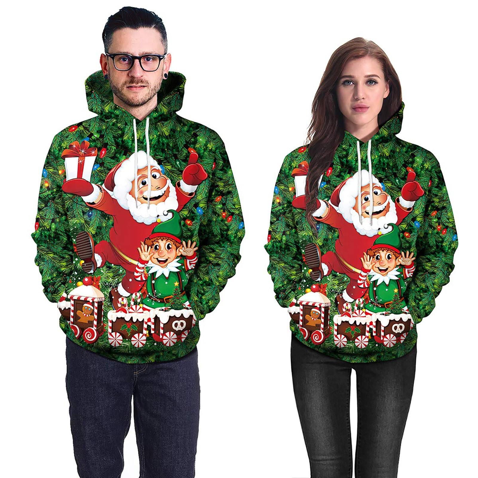 Funny Christmas Hoodie Christmas Jumper Xmas Jumper Ugly Funny Christmas Jumper Men Women Ugly Christmas Jumper Christmas Sweatshirt Hoodie Christmas XXL зелёный