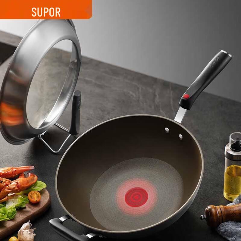 

SUPOR Titanium Crystal Steel Non-stick Wok
