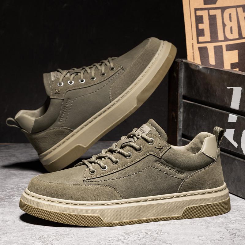 Men's Shoes Outdoor Casual Thick Soled Retro Workwear Board Low Cut Trendy