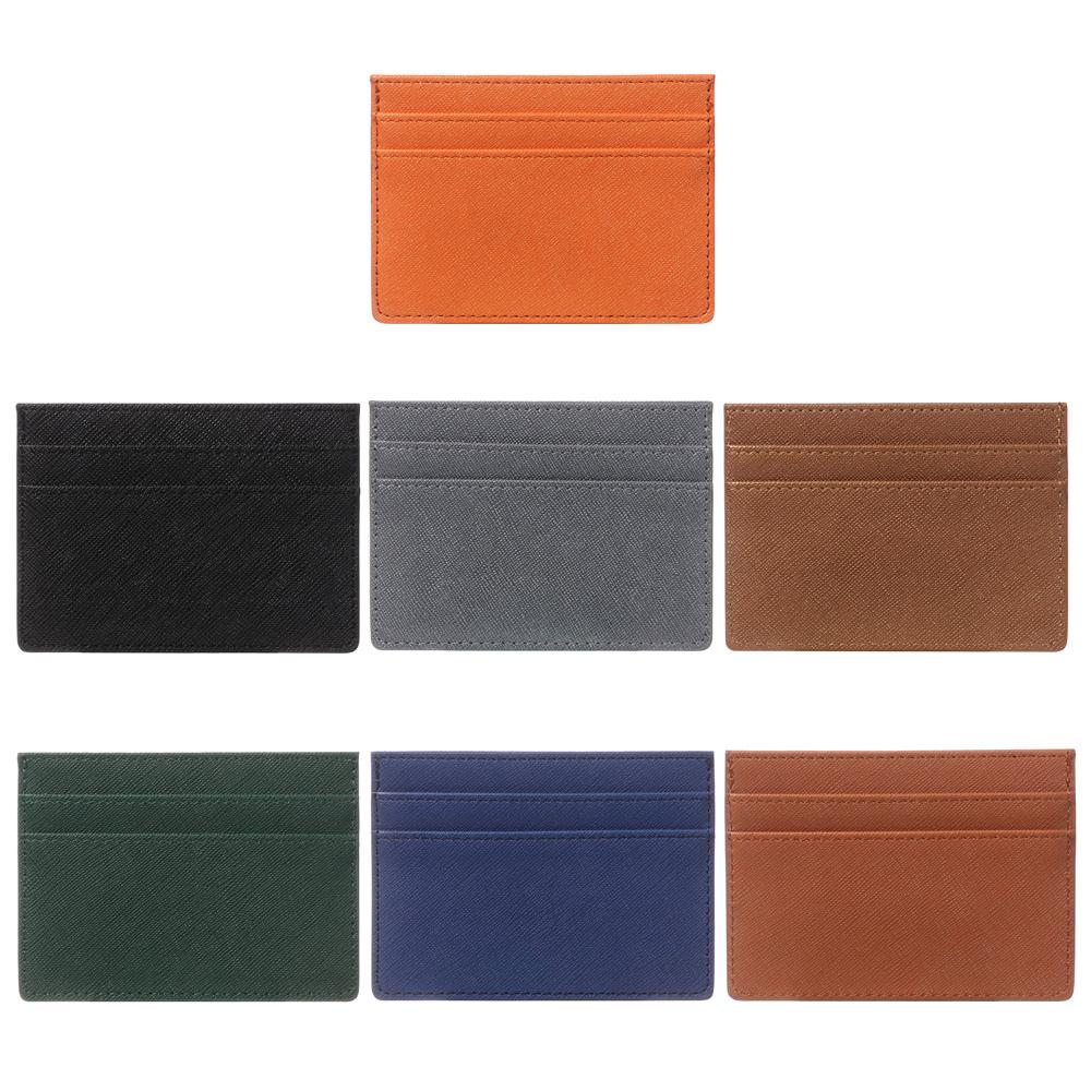 Women Credit ID Card Double Sided Bank Card Coin Pouch Business Wallet Slim Card Holder Case Bag