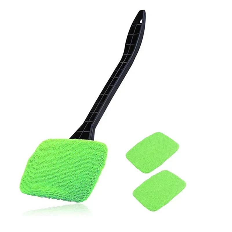 Car Glass Window Cleaning Brush Kit Towel Cars Windshield Wash Tool Skylight Long Handle Wash Tool Auto Glass Wiper for Car Body