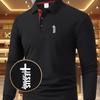 Men's Long Sleeve Casual Summer Printed T-Shirt - Stylish and Versatile Top, Geometric Design, Lightweight Polo Golf Shirt