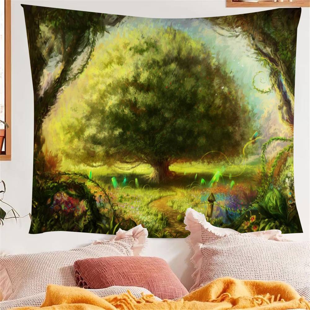 Tree of Life Hanging Bohemian Tapestry Bohemian Wall Tapestries Mandala Kawaii Room Decor