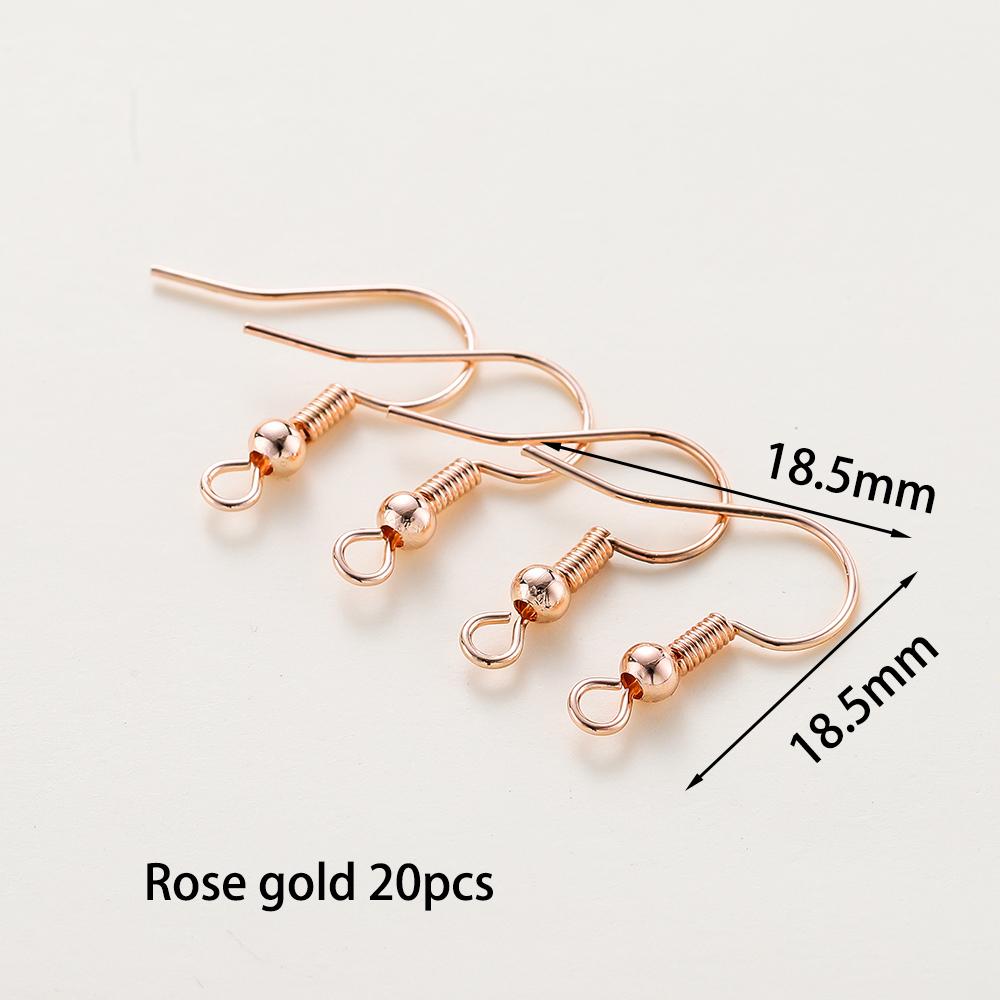 20 Stück/Los 6 Stile 14K 18K Vergoldete Ohrhaken mit Ohrbügel Ohrhaken Ohrringverschlüsse Zubehör für DIY Schmuckherstellung