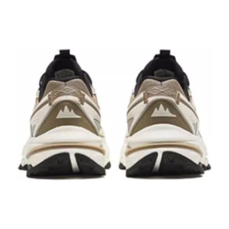 ANTA Men's Walker Retro Hiking Casual Sneakers Pearl Grey Deadwood Ivory White 112418891-3