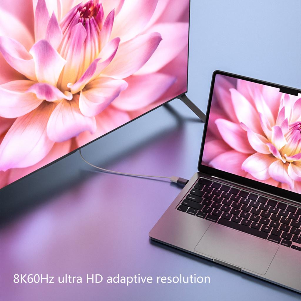 8K-Magnetadapter, Hochgeschwindigkeitsadapter, Adapter in mehreren Größen, unterstützt UHD2.1 8K60Hz 4K120Hz, verbessertes visuelles Erlebnis