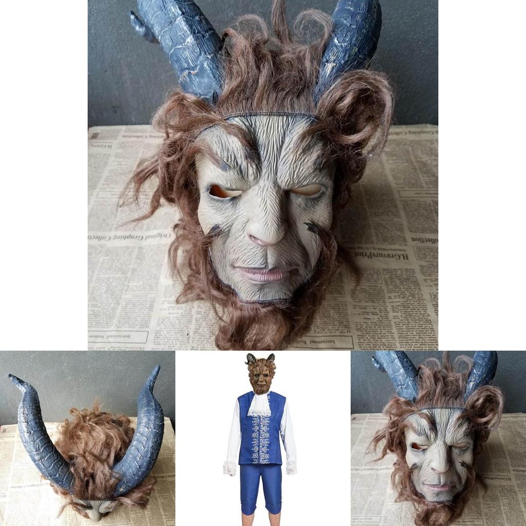 Exquisite Beauty And The Beast Costume Adult Cosplay Prince Adam Clothes Set For Halloween Parties