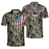 Trendy essential! Floral print short sleeve polo shirt, casual and versatile.