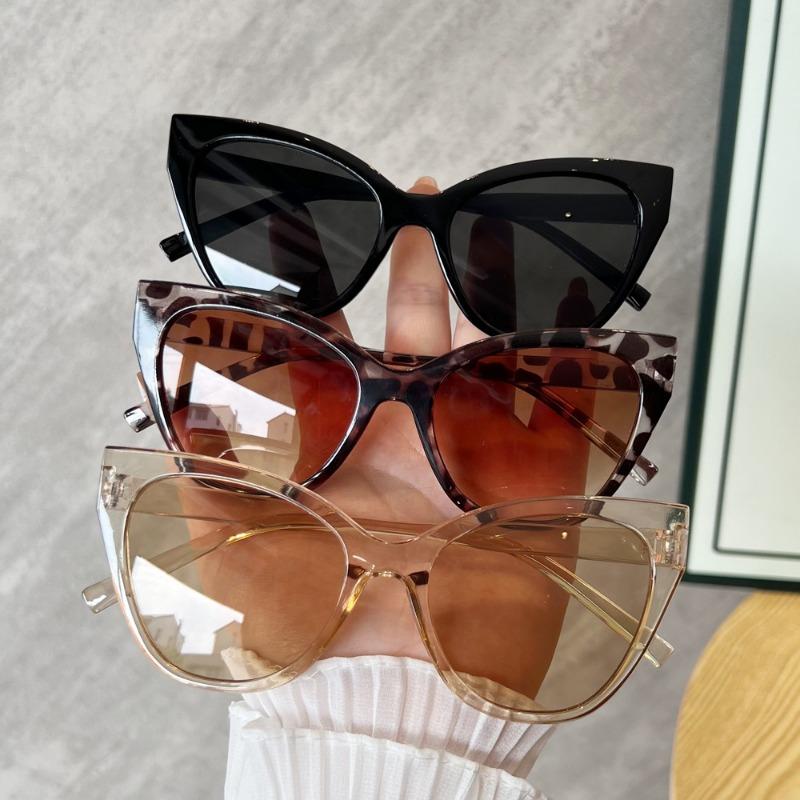 Personality Small Frame Cat Cye Sunglasses Summer Tourism Leisure Photography Eyeglasses Fashion Women Eyewear Uv400