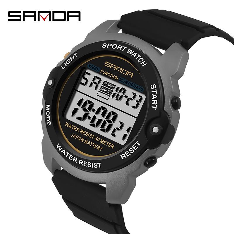 Sanda Men's Waterproof Sport Quartz Watch - Multifunctional & Hot-Selling