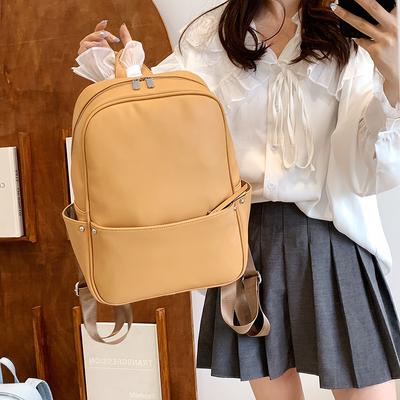 High School Girls Schoolbag Hansen Series Vintage Sense Simple and Versatile Campus Backpack Business Trip Female College Student Backpack