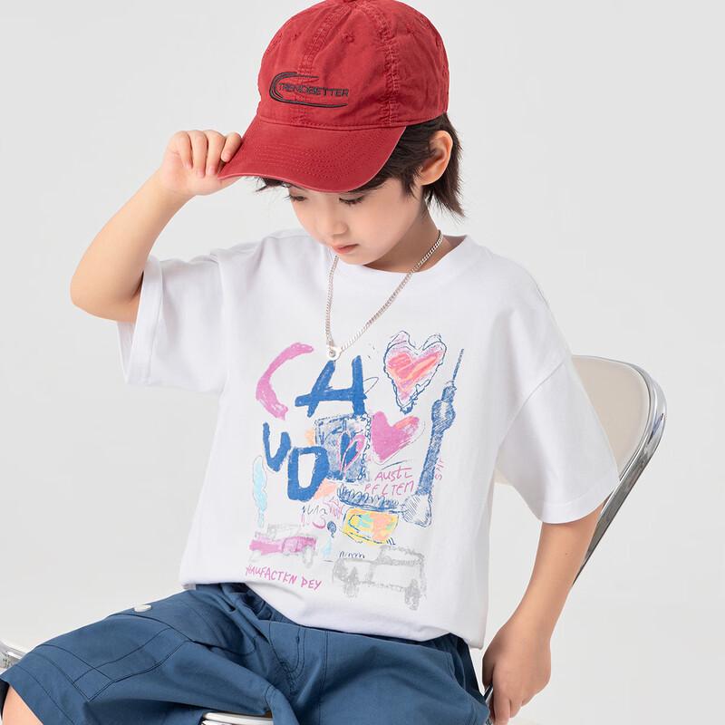 

Boys Cooling Cotton Graffiti Print Short Sleeve T-Shirt 150