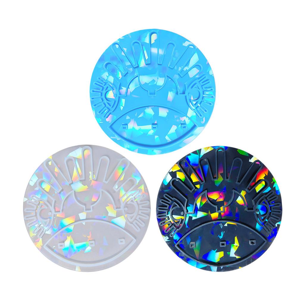 Diy Holographic Epoxy Mold Table Big-Eyed Ornament Rings Earrings Storage Rack Table Decoration Three-dimensional Mold