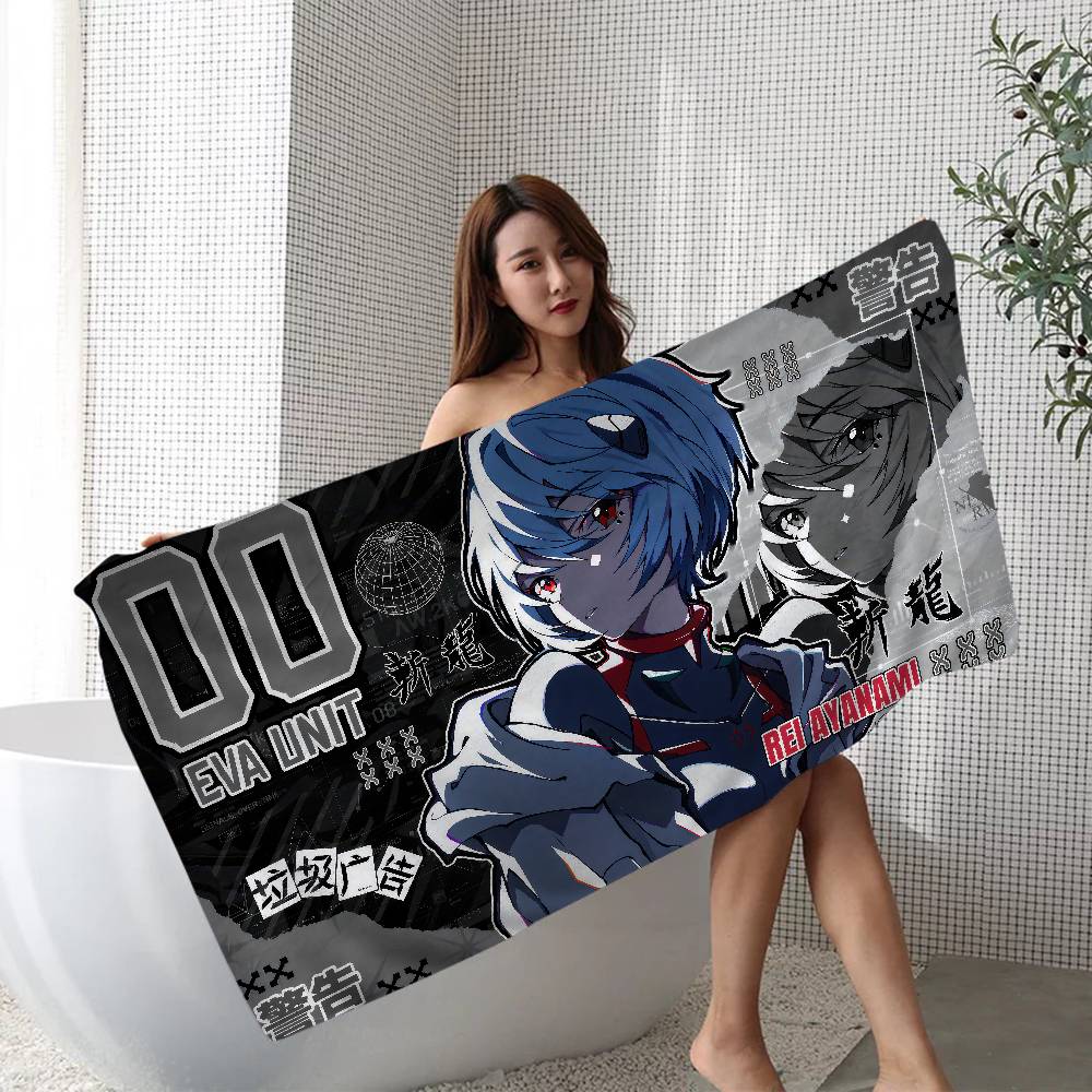 Hot N-Neon G-Genesis E-Evangelion Beach Towel for Girl Microfiber Quick Dry Sand Free Beach Yoga Spa Gym Pool