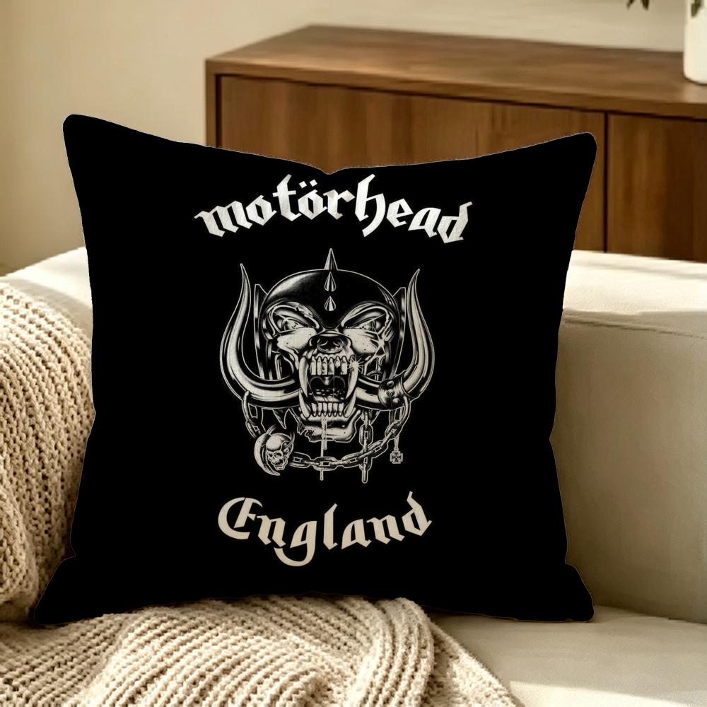 Band Motorhead Cushion Cover Pillow Cover Nordic Minimalist Throw Doublesided Print Cushion Case For Sofa Bedroom Decor