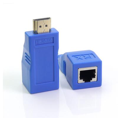 For HDMI Extender 4k RJ45 Ports LAN Network Extension Up To 30m Over CAT5e / 6 UTP LAN Ethernet