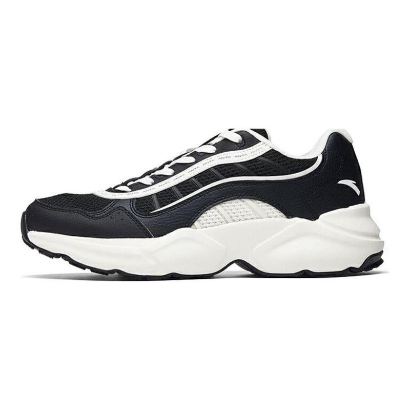 Anta Men Low-top Cross-Training Running Shoes Black/White 112027762-3 39