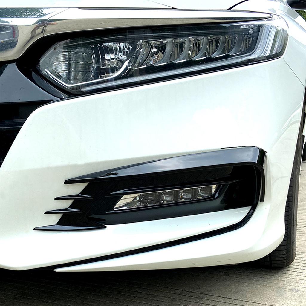 For Honda Accord 10th 2018 2019 2020 2021 Front Bumper Splitter Fog Lamp Grill Spoiler Cover Air Vent Wind Knife Body Kits
