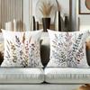 Floral Patterned Cushion Covers For Home Decor Polyester Pillowcase, Sofa Decorative Cushion Cov Headboard Pillow