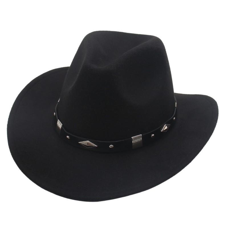Cowboy Hat With Wide Brim And Adjustable Size For Western Dance Performances