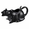 Curved Tail Handle Ceramic Cat Gravy Pitcher Animal Sculpture Cat Milk Jug Figurine  Kitchen